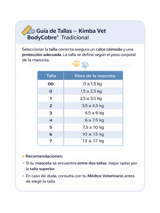 Kimba Vet Body Cobre Talla 3 3