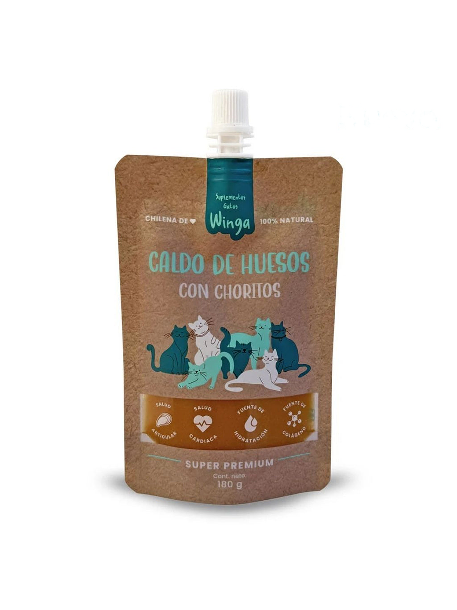 Winga Caldo de Huesos con Choritos Para Gatos 1