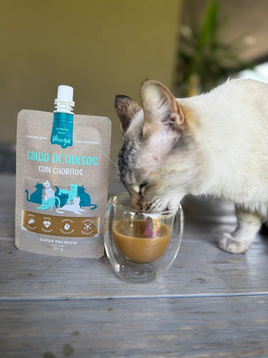 Winga Caldo de Huesos con Choritos Para Gatos 2