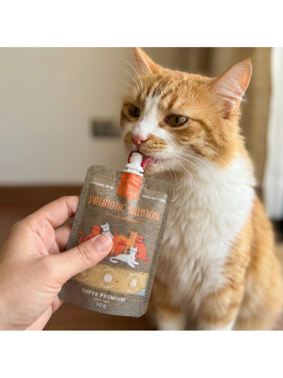 Winga Prebióticos con Salmón Para Gatos 2