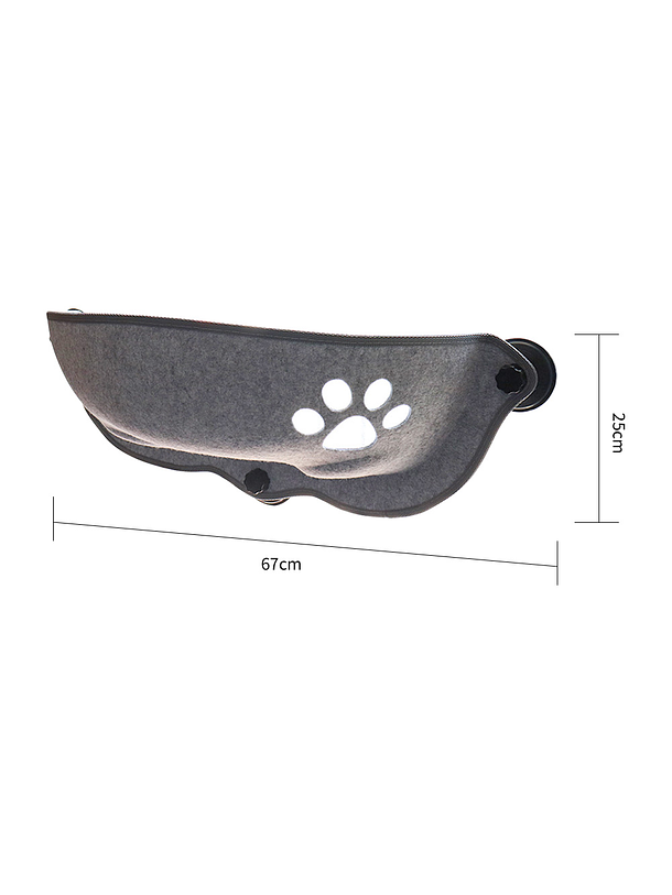 Nido Felino Colgante Celeste Con Ventosas Para Ventana 6