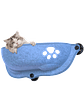 Nido Felino Colgante Celeste Con Ventosas Para Ventana - Miniatura 1