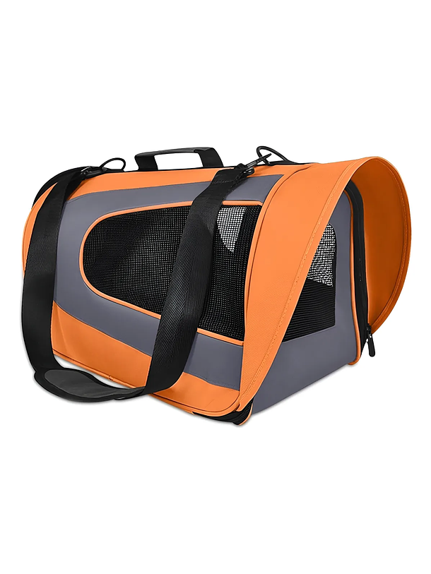 Bolso Naranjo De Cabina Para Mascotas 35x22x23 1