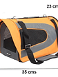 Bolso Naranjo De Cabina Para Mascotas 35x22x23 - Miniatura 2