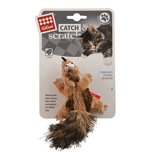 Gigwi Cat Scratch Catnip Ardilla con Cascabel