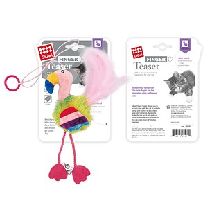Gigwi Finger Teaser Flamingo Catnip