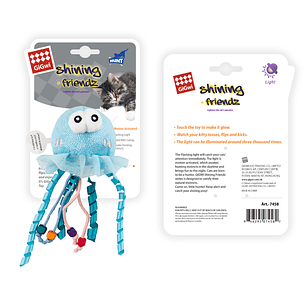 Gigwi Shining Friendz Catnip Medusa con Luz
