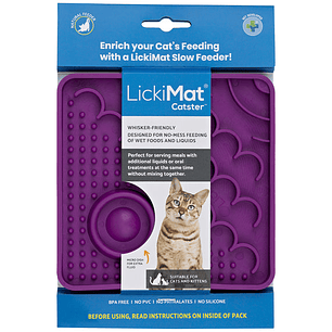 LickiMat Catster Comedero Morado