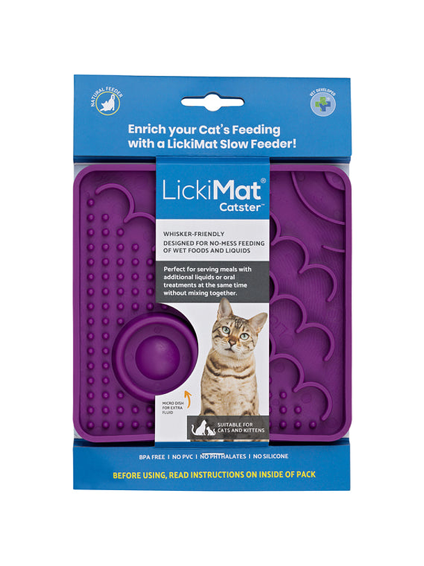 LickiMat Catster Comedero Morado 1