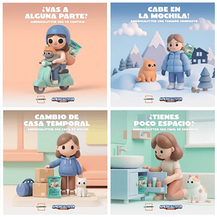 America Litter Quick Clumping sin aroma 2kg