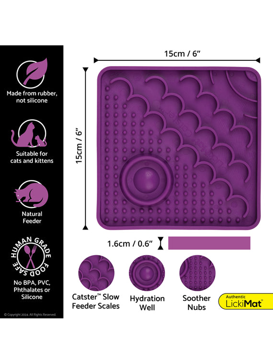 LickiMat Catster Comedero Morado 2