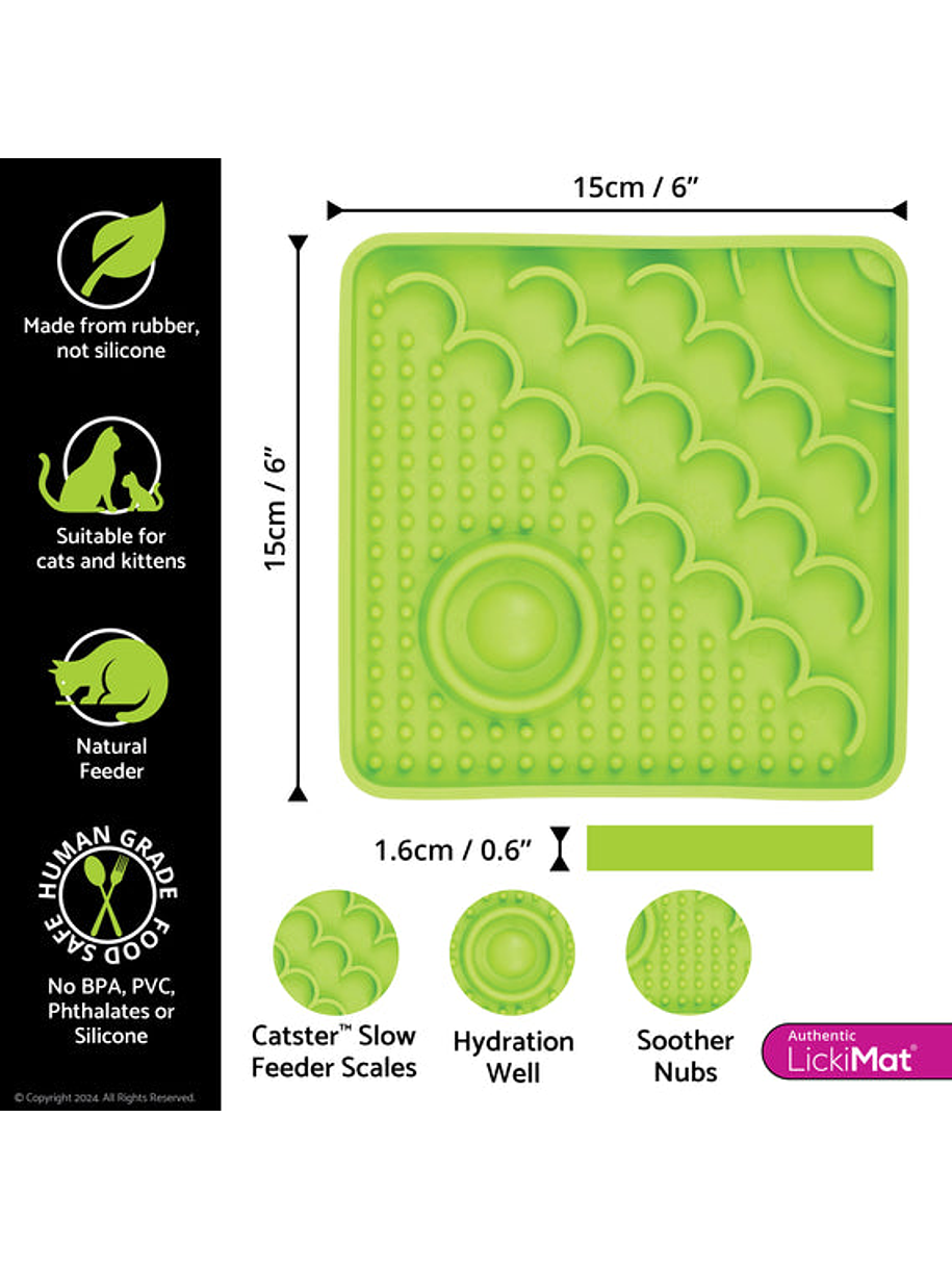 LickiMat Catster Comedero Verde 2