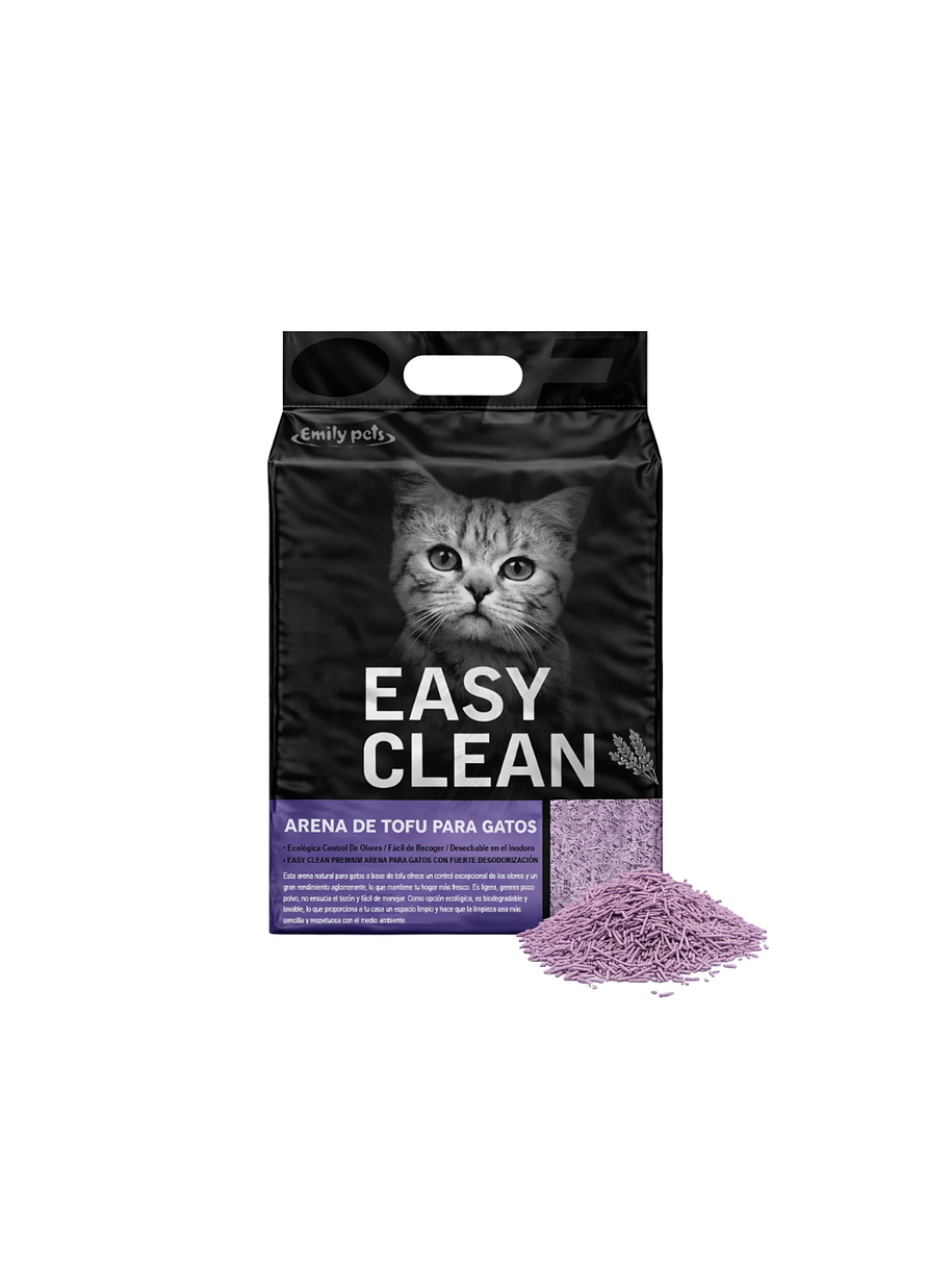 Easy Clean Arena de Toffu Aroma Lavanda 2Kg 6L 1