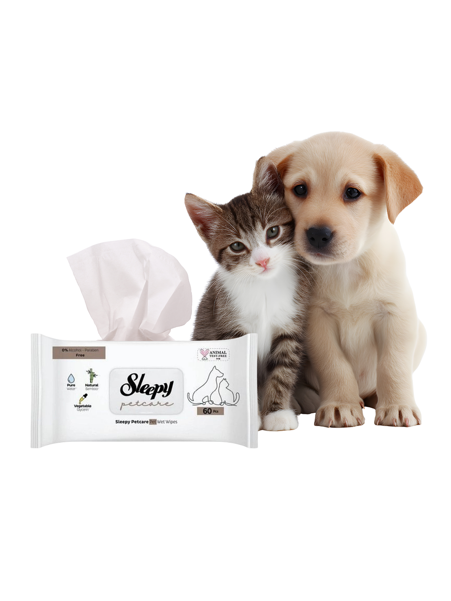 Pack 3 Toallitas Húmedas Sleepy Pet Care 60 Unidades 2