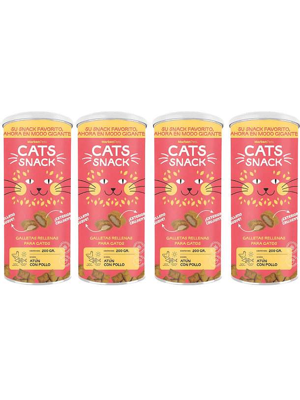 Cats Snack Maxi Variedades Pack 4 Tarros 4
