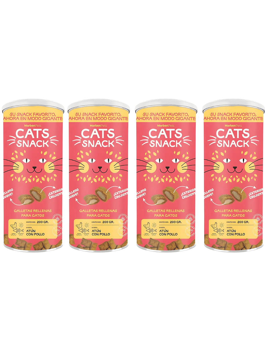 Cats Snack Maxi Variedades Pack 4 Tarros 4