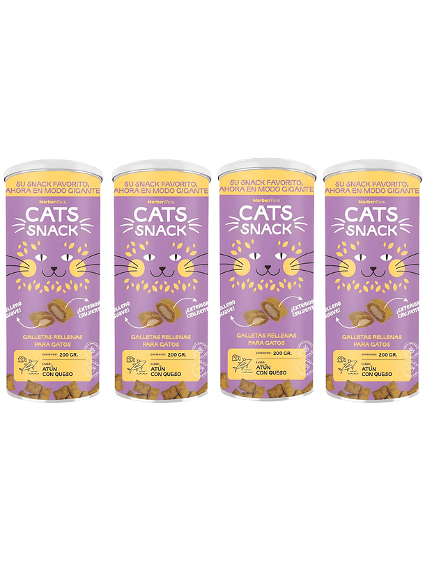 Cats Snack Maxi Variedades Pack 4 Tarros 5
