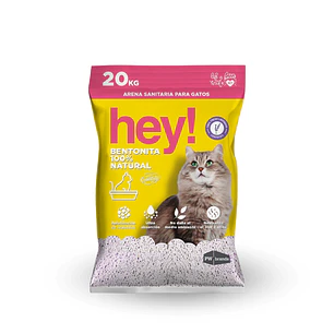 Hey Arena Sanitaria Bentonita Natural Aroma Lavanda 20Kg