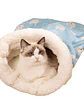 Saco De Dormir Para Gatos Diseño Celeste Conejos - Miniatura 1