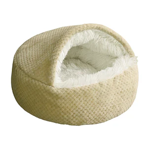 Cama Cueva Iglú Beige Para Gatos
