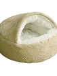 Cama Cueva Iglú Beige Para Gatos - Miniatura 1