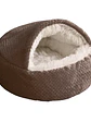 Cama Cueva Iglú Café Para Gatos - Miniatura 1