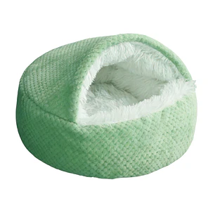 Cama Cueva Iglú Verde Para Gatos