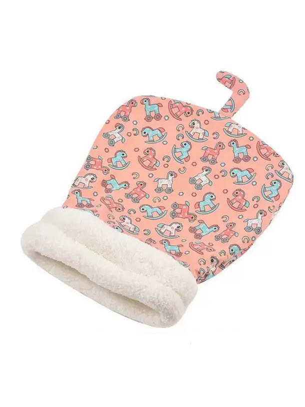 Saco De Dormir Para Gatos Diseño Rosado Ponys 2