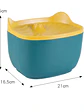 Fuente de Agua para Gatos Diseño Orejas Color Verde Amarillo - Miniatura 3