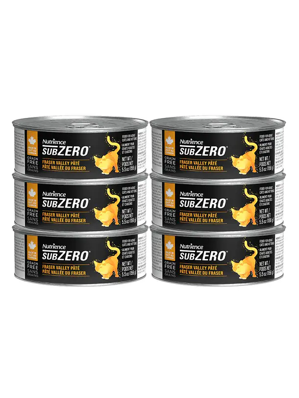 Pack 6 Latas Nutrience Subzero Gato Variedades 2