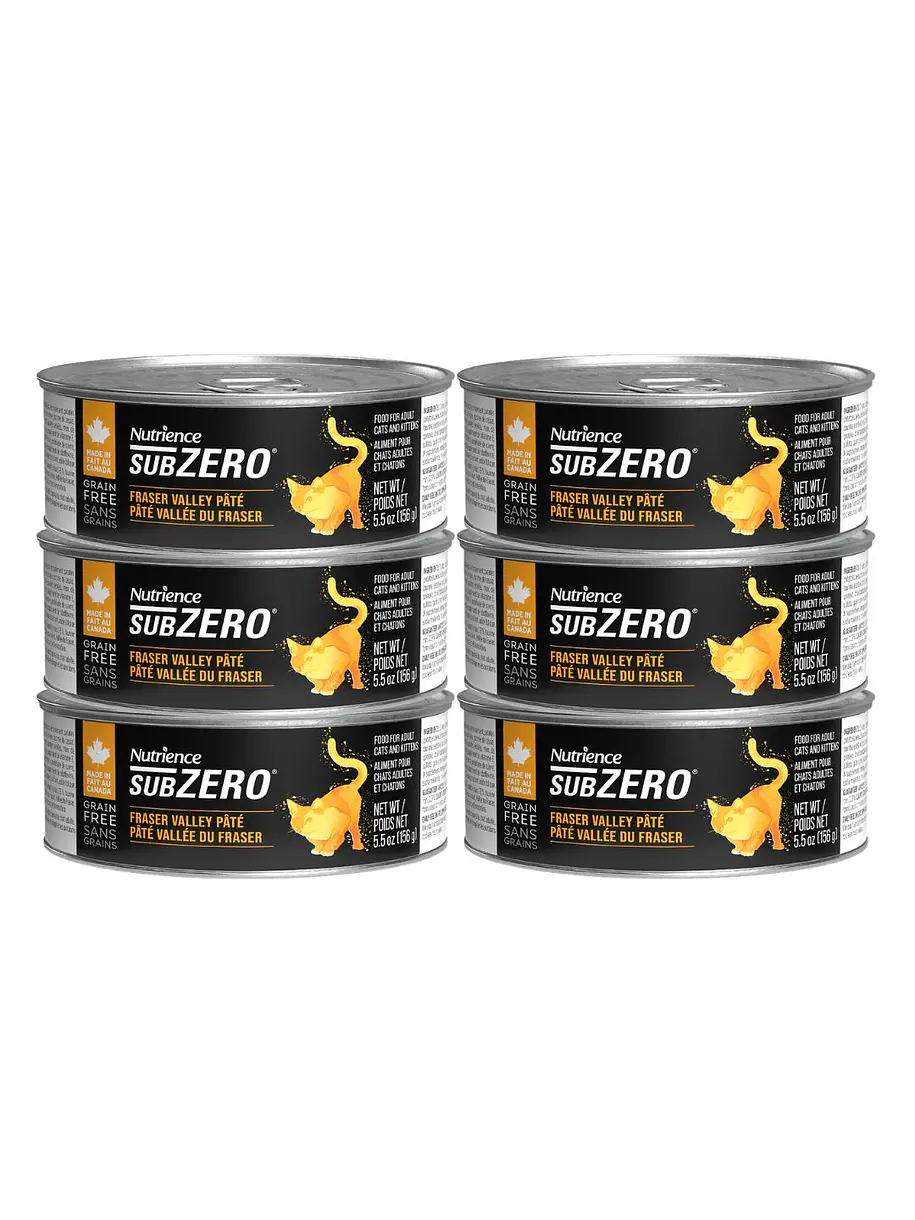 Pack 6 Latas Nutrience Subzero Gato Variedades 2