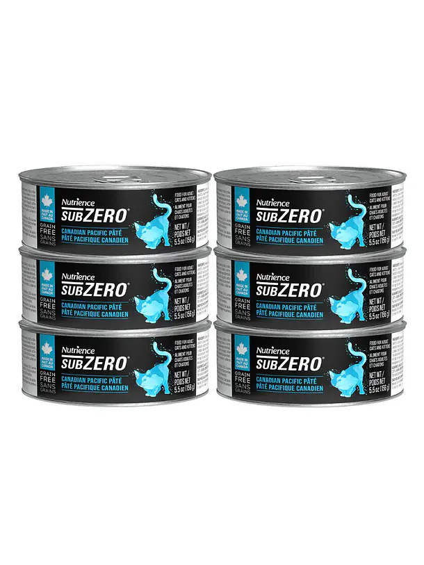 Pack 6 Latas Nutrience Subzero Gato Variedades 3