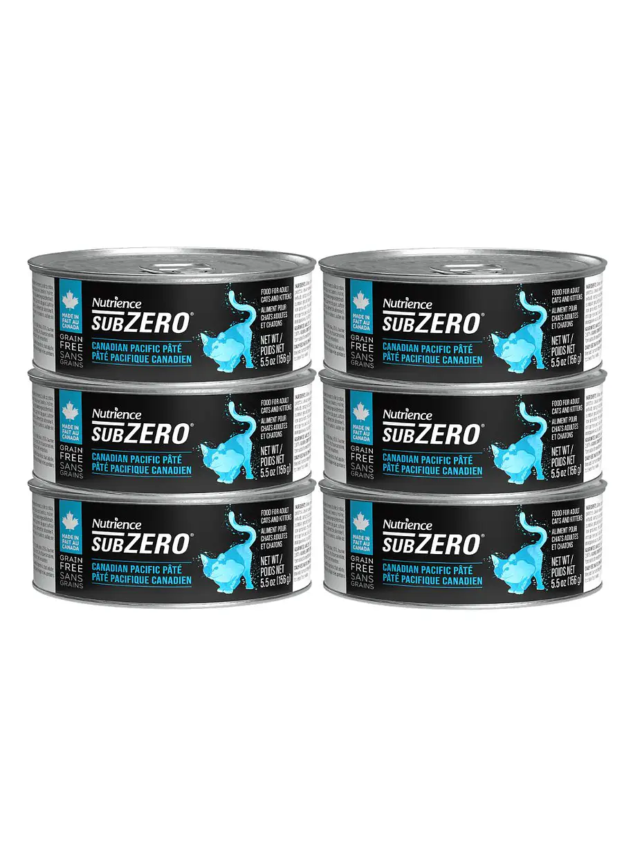 Pack 6 Latas Nutrience Subzero Gato Variedades 3