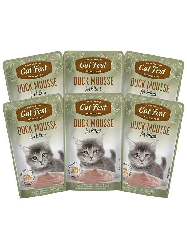 Pack Cat Fest Kitten Mousse Variedades 6u 3