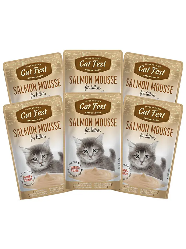 Pack Cat Fest Kitten Mousse Variedades 6u 4