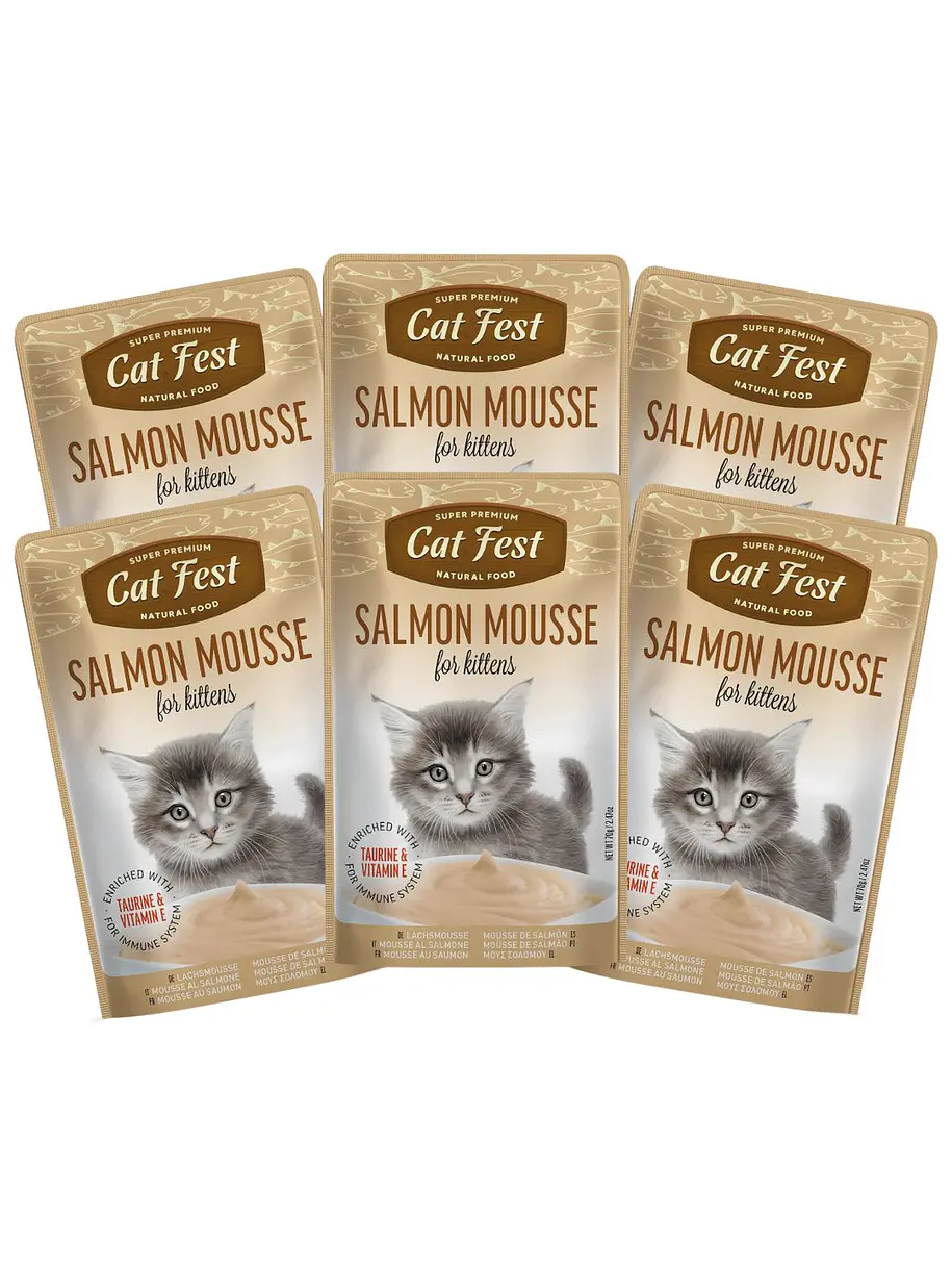 Pack Cat Fest Kitten Mousse Variedades 6u 4