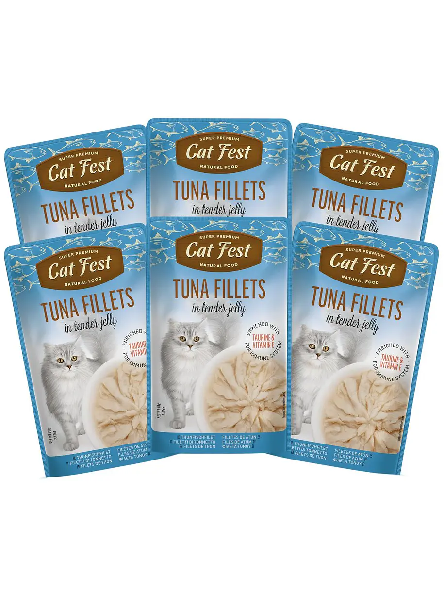 Pack Cat Fest Tender Fillets Variedades 6u 1