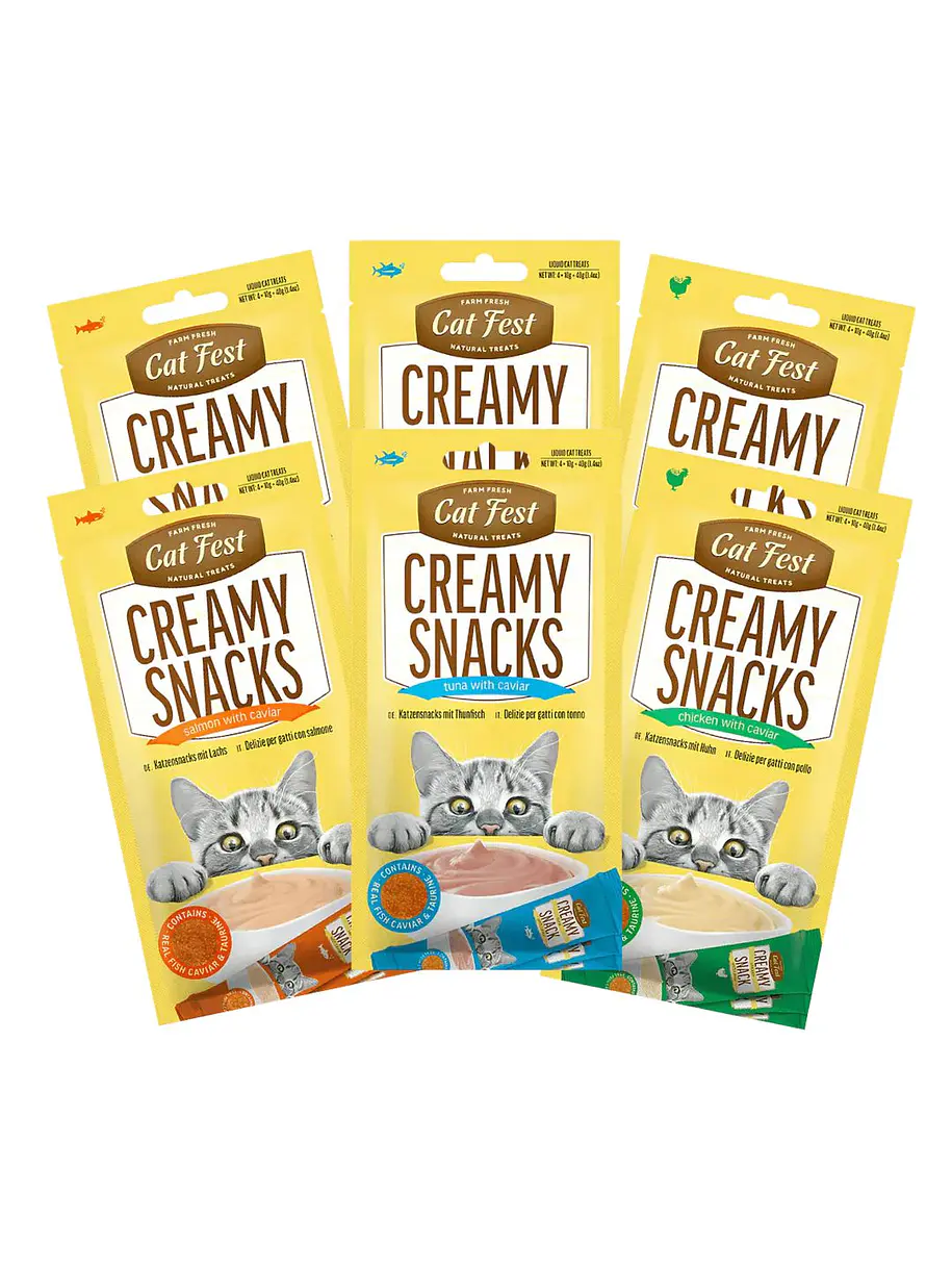 Pack Cat Fest Creamy Caviar Variedades 6u 1
