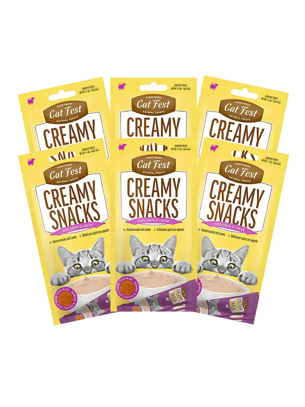 Pack Cat Fest Creamy Caviar Variedades 6u 6