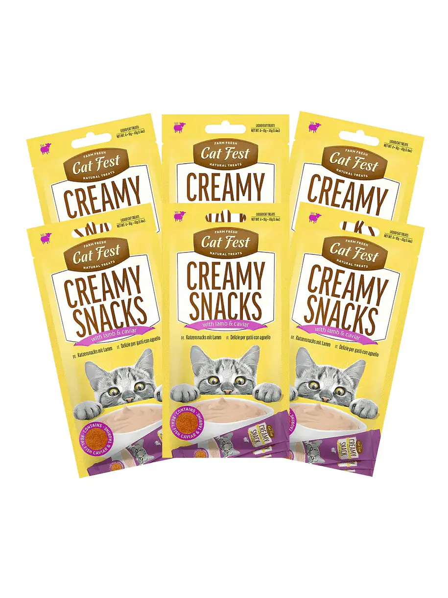 Pack Cat Fest Creamy Caviar Variedades 6u 6