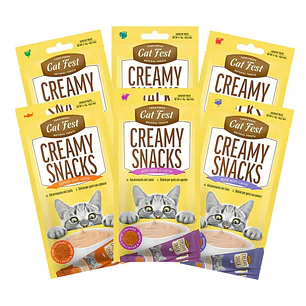 Pack Cat Fest Creamy Caviar Variedades 6u