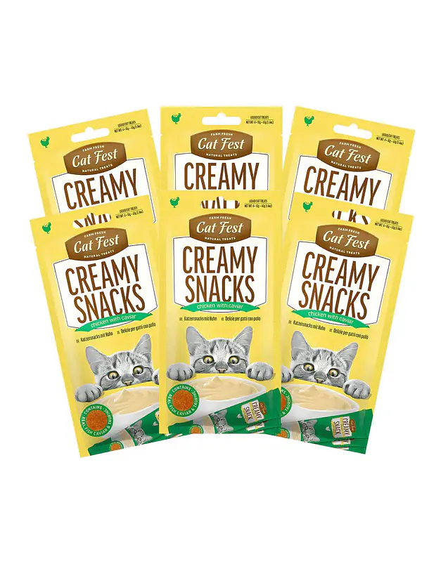 Pack Cat Fest Creamy Caviar Variedades 6u 7