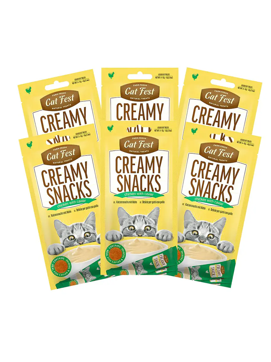 Pack Cat Fest Creamy Caviar Variedades 6u 7