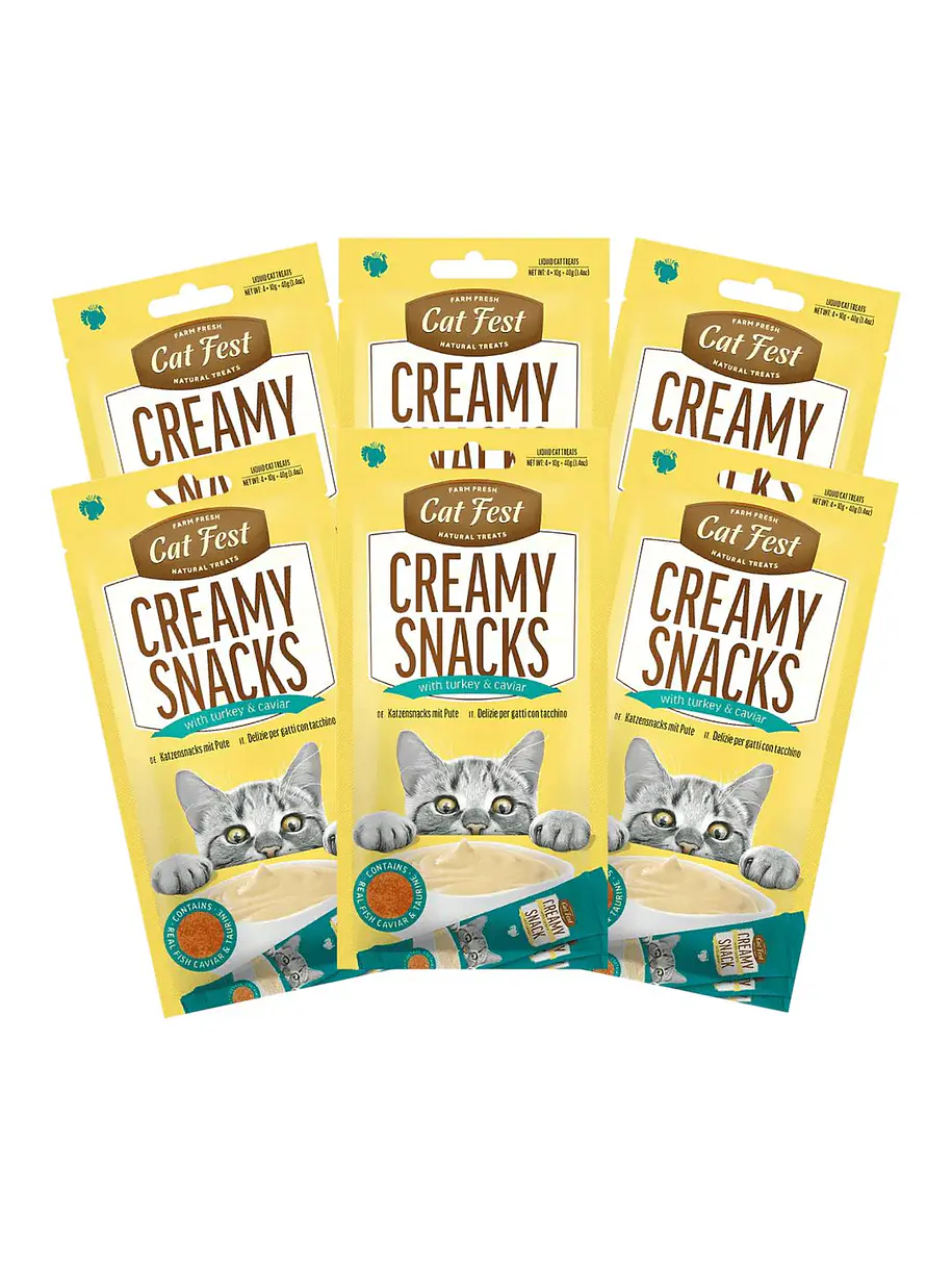 Pack Cat Fest Creamy Caviar Variedades 6u 8