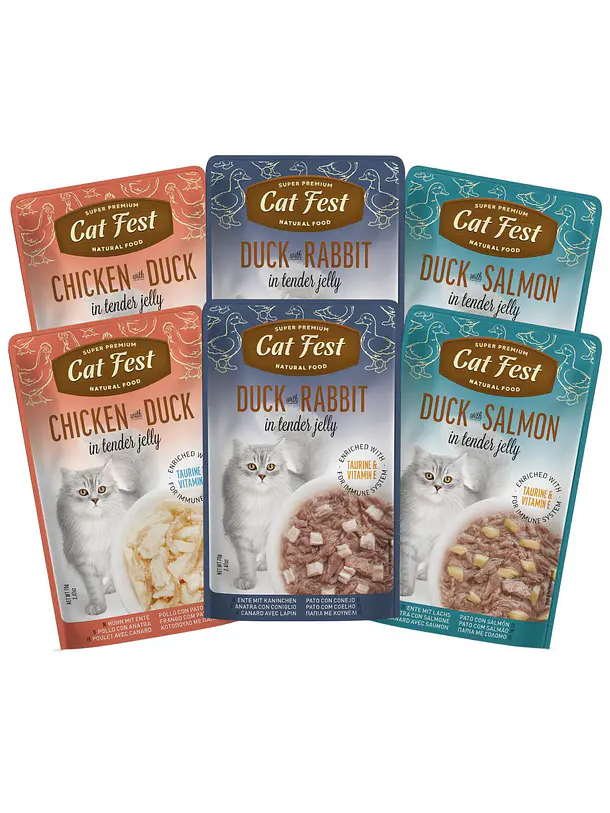 Pack Cat Fest Tender Jelly Variedades 6u 4