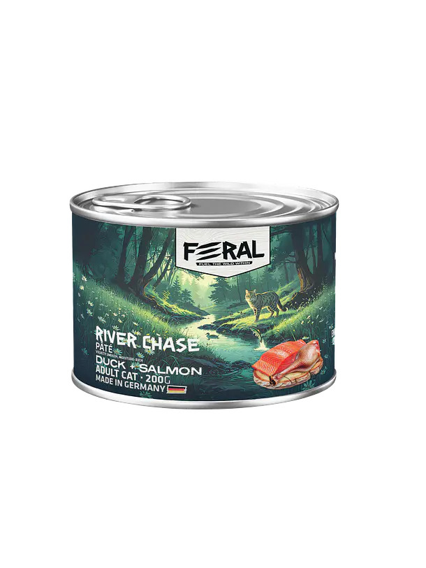 Feral Lata Gato Pato y Salmón 200g 1