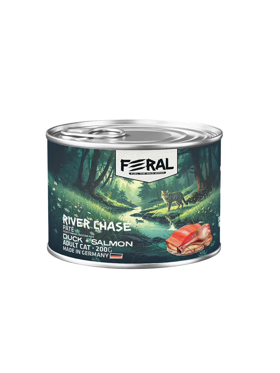 Feral Lata Gato Pato y Salmón 200g 1