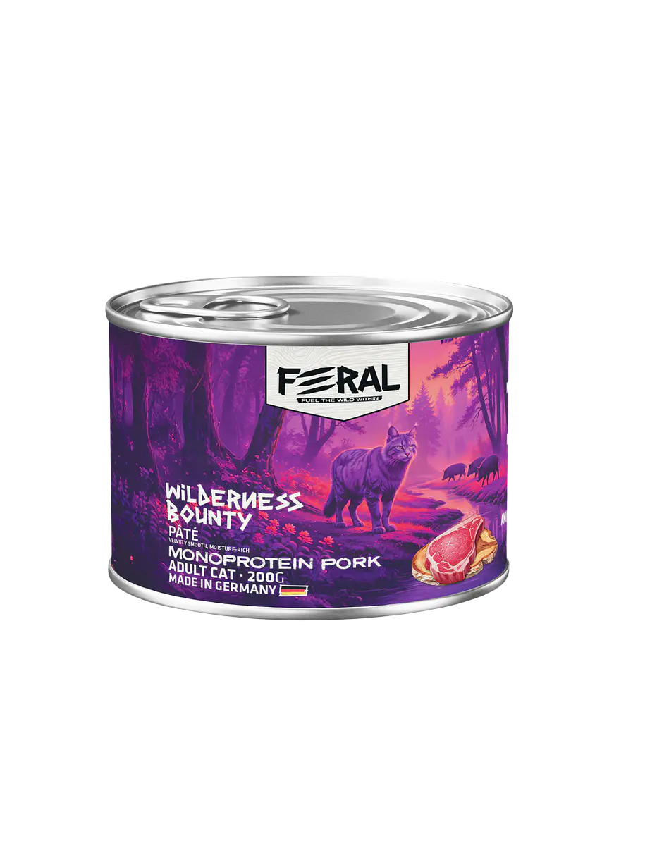 Feral Lata Gato Monoproteína de Cerdo 200g 1