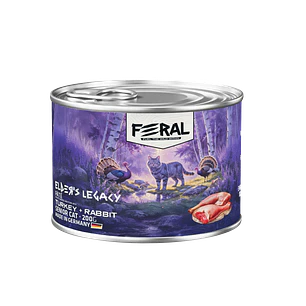 Feral Lata Gato Senior Pavo y Conejo 200g
