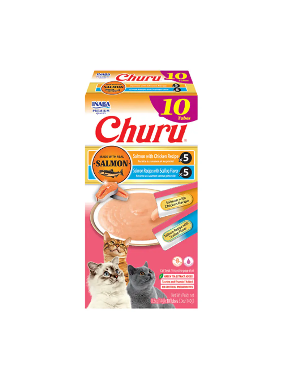 Churu Variedades Salmón Pollo 10u 1